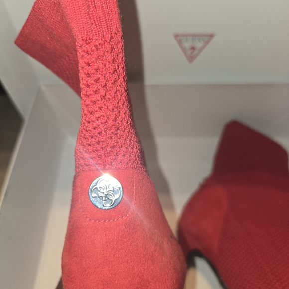 Red Guess Booties - Picture 4 of 8